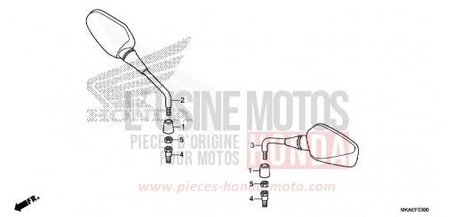 MIROIR NC750DH de 2017